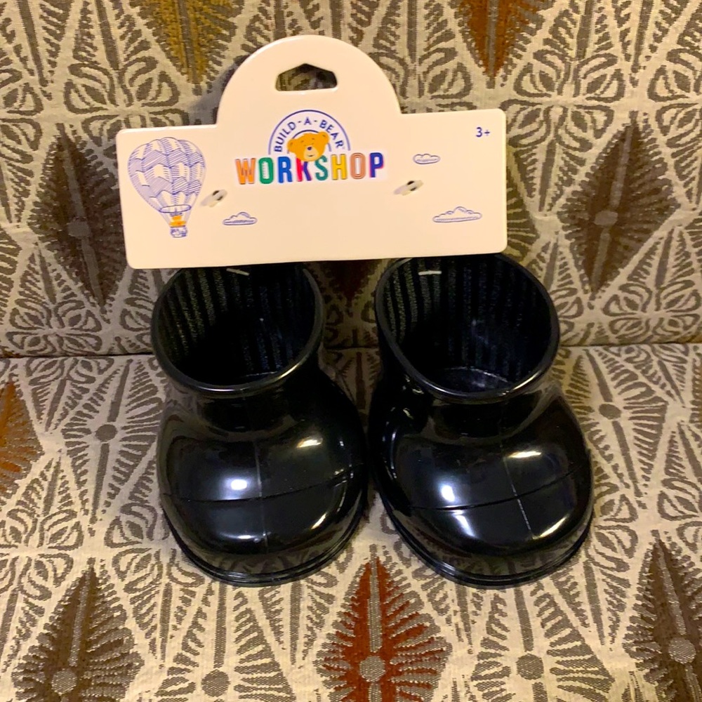 NEW Build a bear black boots